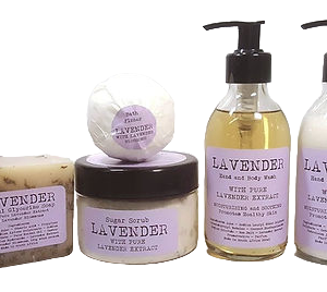 Lavender-infused body care range