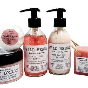 Wild Berry body care range